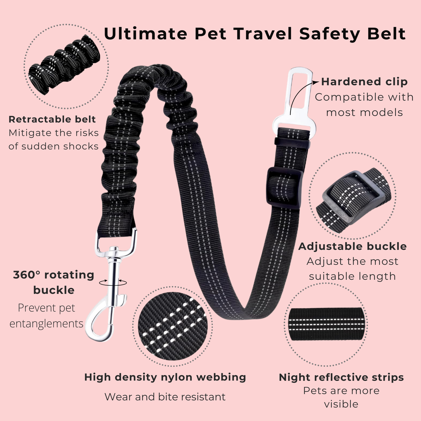 RideSafe™ Pet Seat Belt